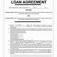 Item Loan Agreement Template