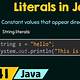 Java Template Literals