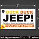 Jeep Wrangler Printable Editable Free Printable Duck Duck Jeep Tags