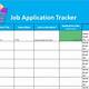 Job Application Tracker Spreadsheet Template