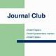 Journal Club Powerpoint Template