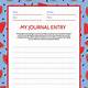 Journal Entry Template Google Docs