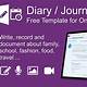 Journal Template For Onenote