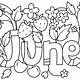 June Coloring Pages Free Printable