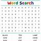Kindergarten Word Search Printable Free