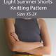 Knit Shorts Pattern Free