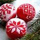 Knitted Christmas Balls Free Pattern