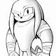 Knuckles Printable Coloring Pages