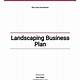 Landscape Business Plan Template Free
