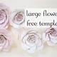 Large Paper Flower Template Free
