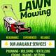 Lawn Mowing Business Flyer Templates