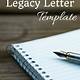 Legacy Letter Template