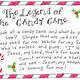 Legend Of The Candy Cane Free Printable