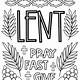 Lent Coloring Pages Free