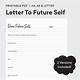 Letter To My Future Self Template