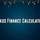 Lexus Finance Calculator