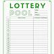 Lottery Spreadsheet Template