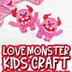 Love Monster Craft Template