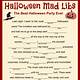 Mad Libs Halloween Printable