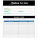 Manager Meeting Agenda Template