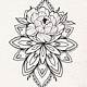 Mandala Flower Tattoo Drawing
