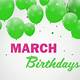 March Birthday Images Free