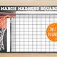 March Madness Squares Template