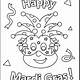 Mardi Gras Coloring Pages Free Printable