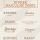 Masculine Free Fonts