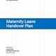 Maternity Leave Planning Template