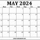 May Calendar Free