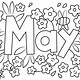 May Coloring Pages Free Printable