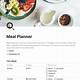 Meal Plan Notion Template