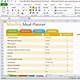 Meal Plan Spreadsheet Template