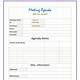 Meeting Agenda And Notes Template