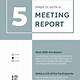 Meeting Report Template Word