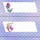 Mermaid Name Tag Template