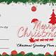 Merry Christmas Gift Card Template