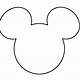 Mickey Mouse Ear Template Printable