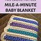 Mile A Minute Crochet Blanket Pattern Free