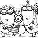 Minions Free Coloring Pages