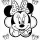 Minnie Mouse Free Coloring Page