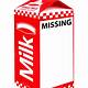 Missing Person Template Milk Carton