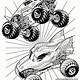 Monster Jam Coloring Pages Printables