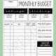 Monthly Budget Template Goodnotes Free