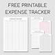 Monthly Expense Tracker Printable Free