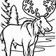 Moose Coloring Pages Printable