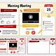 Morning Meeting Google Slides Template