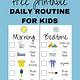 Morning Routine Free Printable