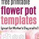 Mother's Day Flower Pot Template